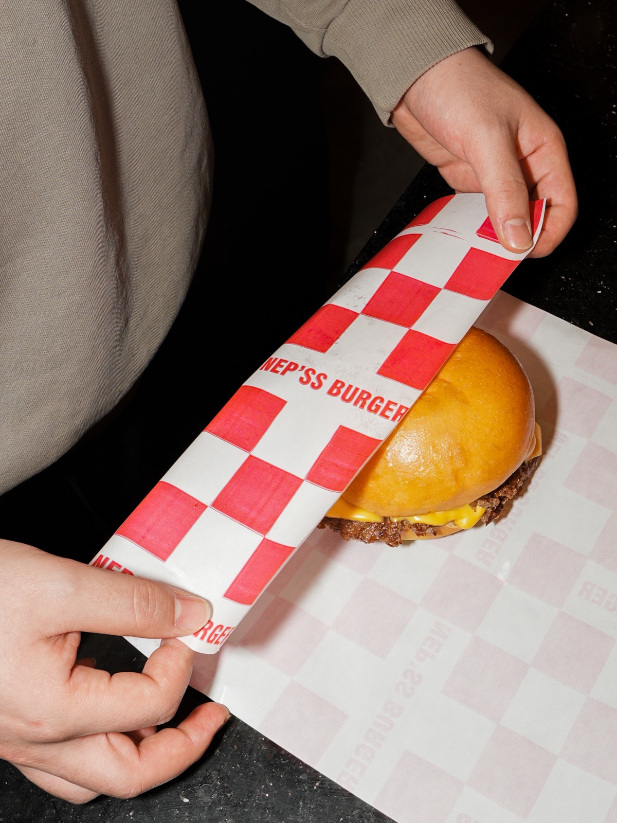 Nep'ss Burger paketleme